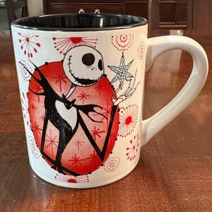 The Nightmare Before Christmas Jack Skellington Mug Holding Snowflake Cup